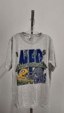 Vintage 1995 NFC Championship T-Shirt – Green Bay Packers vs. Dallas Cowboys (XL